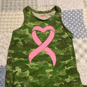 Breast cancer camo tank tops. New never worn.
